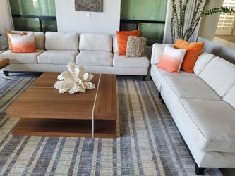 4-piece Sofa Sectional Cream color
