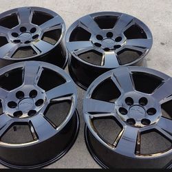 Black Chevy Tahoe Wheels 