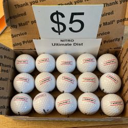 15 Nitro Ultimate Distance Golf Balls