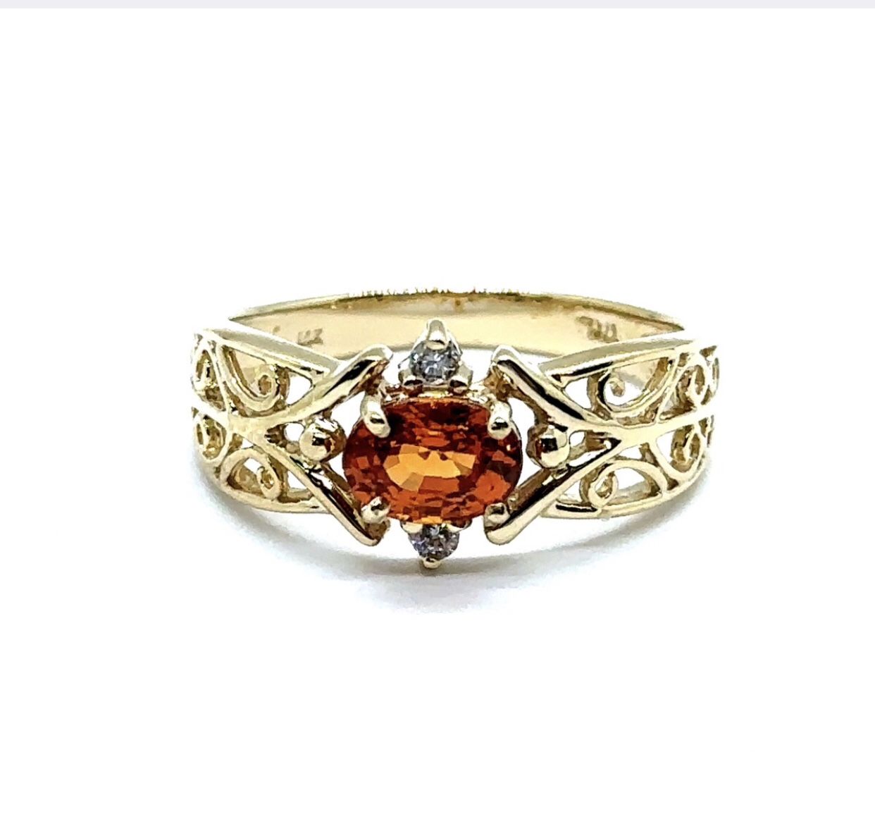14K YG Diamond Stone Ring EPJ029457