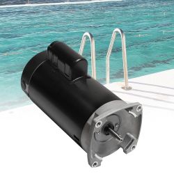 B2855 Pool Pump Motor 2.0 HP Up Rated Square Flange 56Y Frame 1.3 Service Factor 230/208 Volts 10.8/8.4 Max Amps 2.0hp Pump Motor B855 READ 
