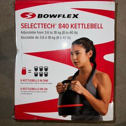 Bowflex Select Tech 840 Kettlebell New Sealed