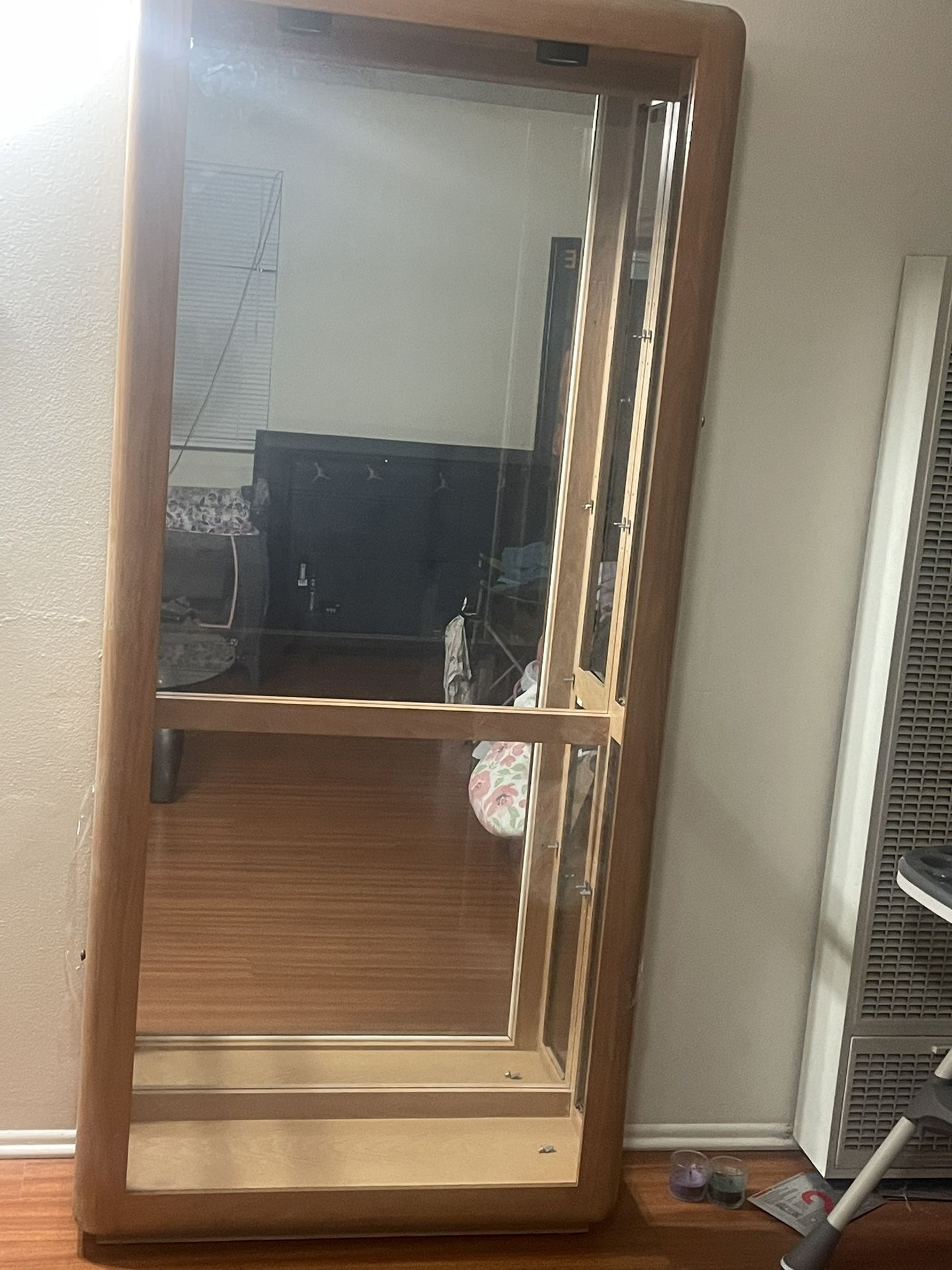 Mirror Glass Cabinet.
