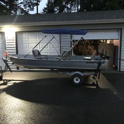14 Ft Fishing Boat With Trailer