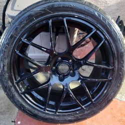 Single Mustang AMR Gloss Black Wheel  20x10 