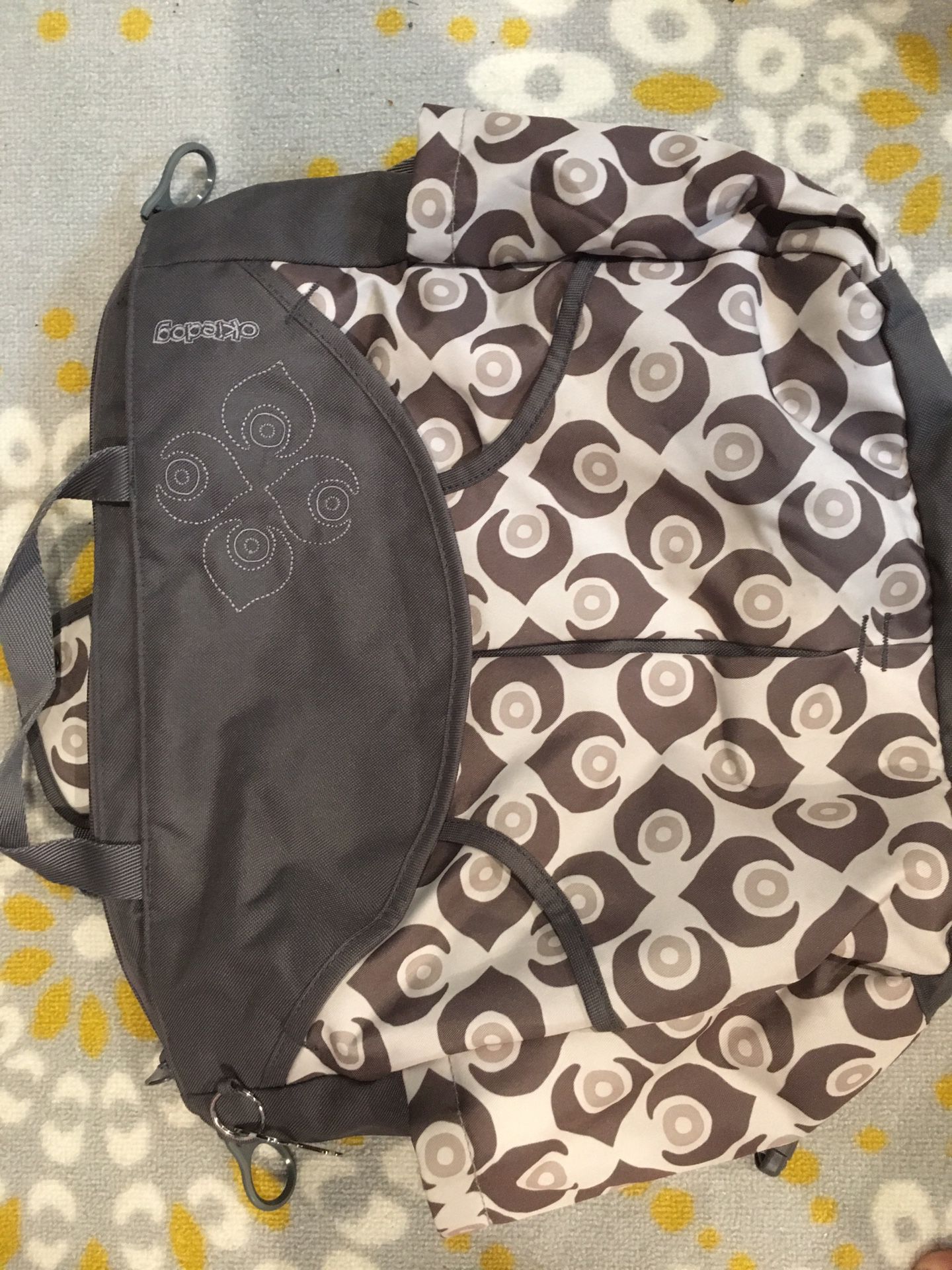 Damask Okiedog diaper bag