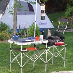 Pack-Away Portable Camp Kitchen Outdoor Folding & Side Table