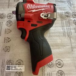 Milwaukee M12 FUEL 12V Brushless Cordless Stubby 3/8 in. Impact Wrench **TOOL ONLY **BRAND NEW **LATEST MODEL 