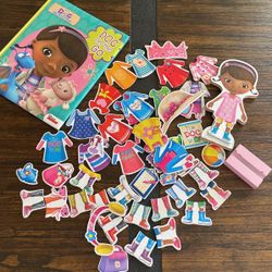 Doc McStuffins Wooden Magnetic Playset, 