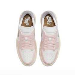 Jordan 1 Lows (elevate) pink and white womens dress 