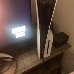65” Samsung TV w/stand and PS5