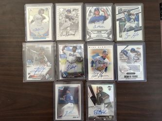 Dodgers Autographed Baseball cards (10)