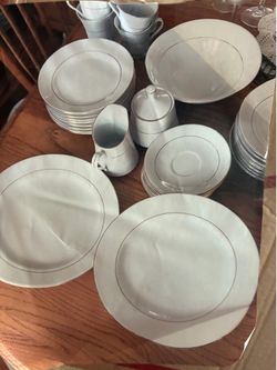 Gold rimmed china set