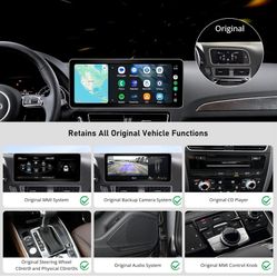 ATOTO 12.3" Car Stereo with Wireless CarPlay & Android Auto Compatible with Audi Q5 B8/B8.5 2009-2016 Multimedia System, Keep Original Function, GPS T