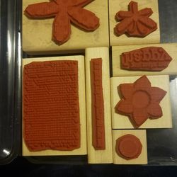Stampin Up Wood Stamps "You Make Me Happy "