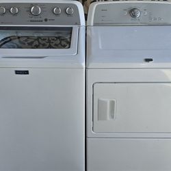 MAYTAG WASHER AND ELECTRIC DRYER,  4 MONTHS WARRANTY,  FREE DELIVERY AND INSTALLATION 