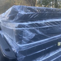Queen Pillowtop Mattress And Box Spring New In Plastic Free Delivery In Atlanta 