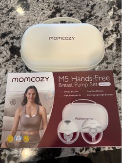 Momcozy M5 Hands-Free Breast Pump Set – Like New