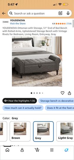 YOUDENOVA Ottoman with Storage