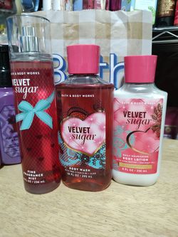 Bath & Body Works Velvet sugar three piece $25