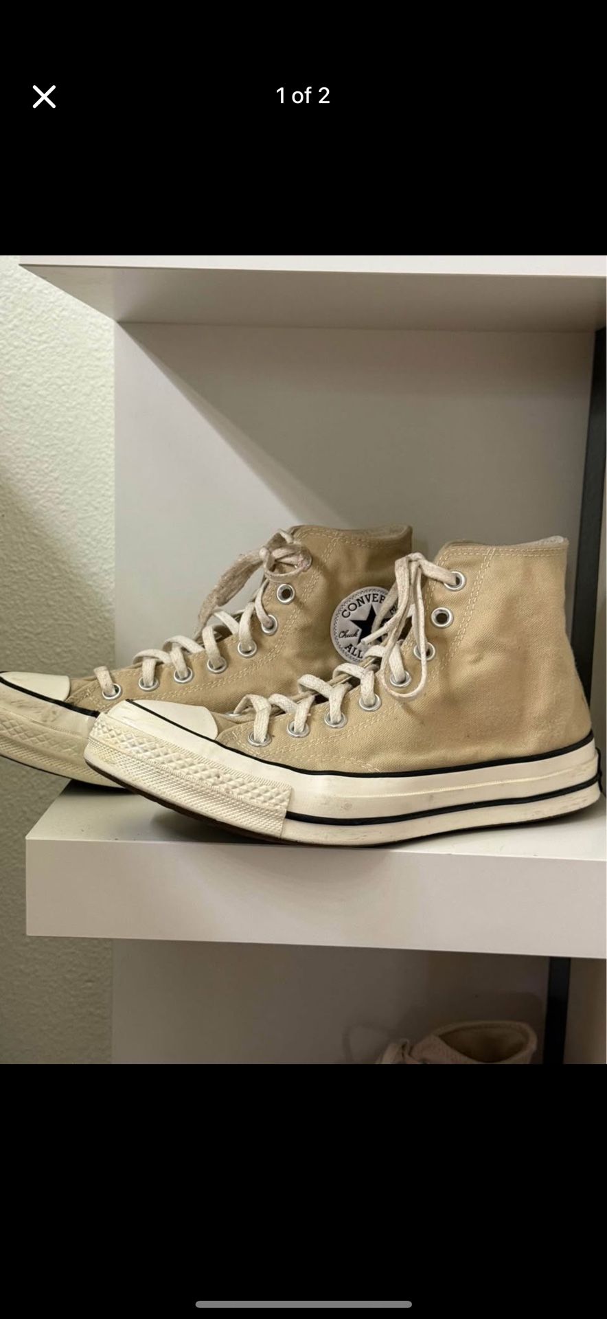 Beige Converse
