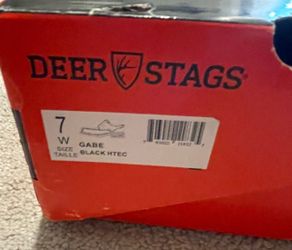 Boys shoes size 7-Deere Stags black shoes