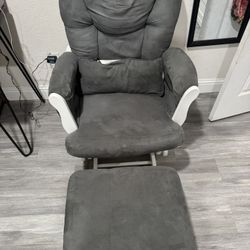Rocking Chair With Foot Rest