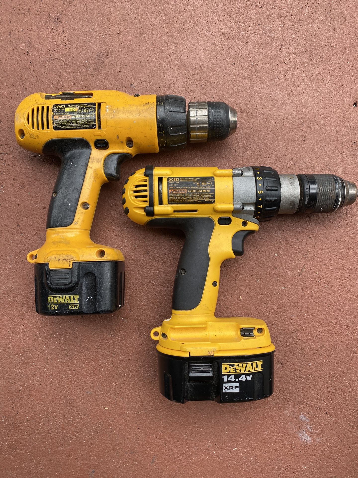 Volt Dc984 DeWalt DC984BR NiCad XRP Heavy Duty Cordless 1/2 Hammerdrill/ Drill/Driver, Tool Only