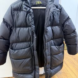 Zara girls size 10 Puffer coat