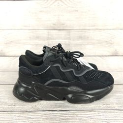 NEW Adidas Originals Kids Osweego Suede Black Sneakers Big Kids Size 2