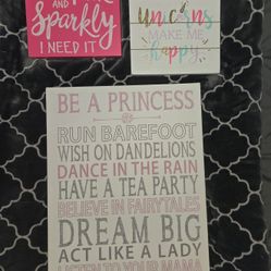 Girls Bedroom Wall Decor 