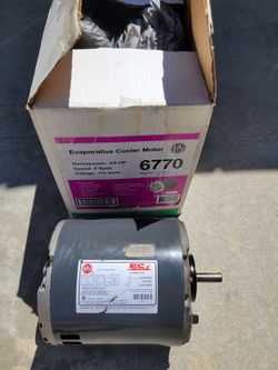 Evaporative cooler motor 3/4 HP 2 speeds