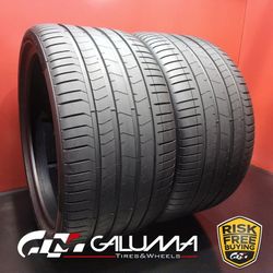 Set of 2 Tires LikeNEW Pirelli P-Zero PZ4 (PNCS) ELECT (BH) XL 315/30ZR22 #96023