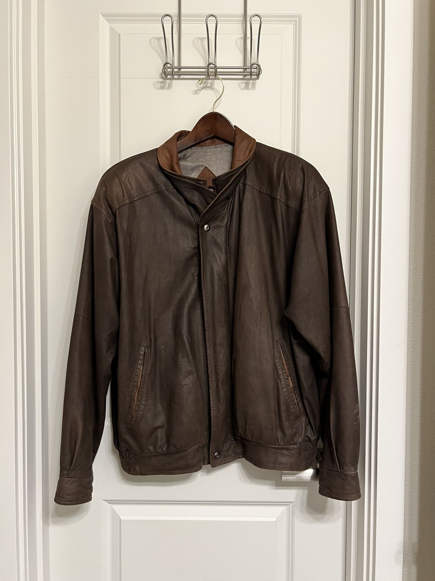 Remy Leather Bomber Jacket