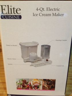 Elite Ice Cream Maker.