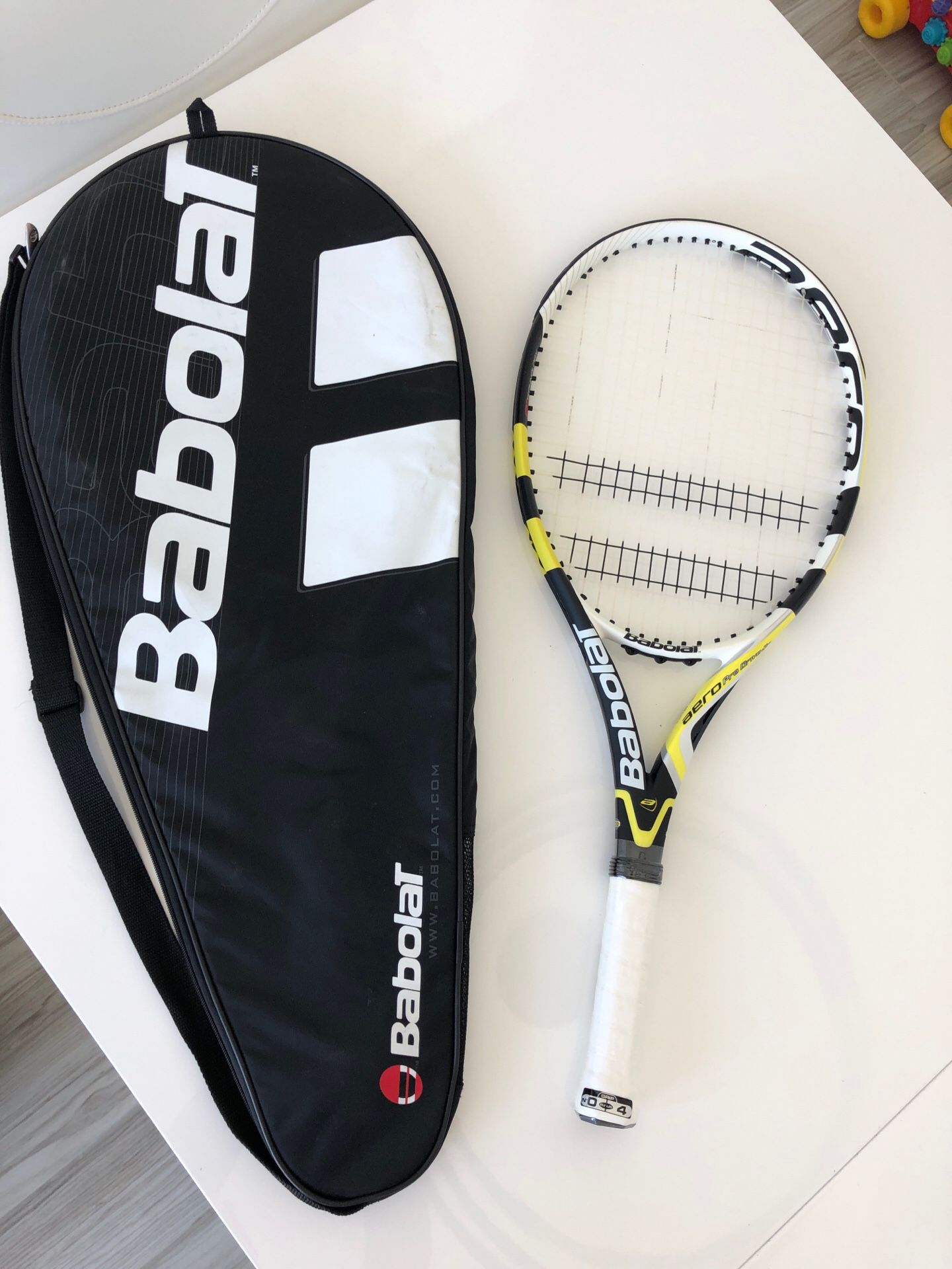 Tennis racket and case. Babolat pro drive Jr. BRAND NEW