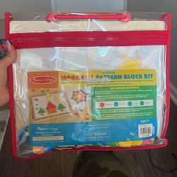 Melissa and Doug Wooden Magnetic Pattern Block Kit