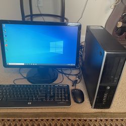 Hp i5 Desktop Computer W/Windows 10 & Lifetime Office 8gb 500HDD Wifi (Fast)