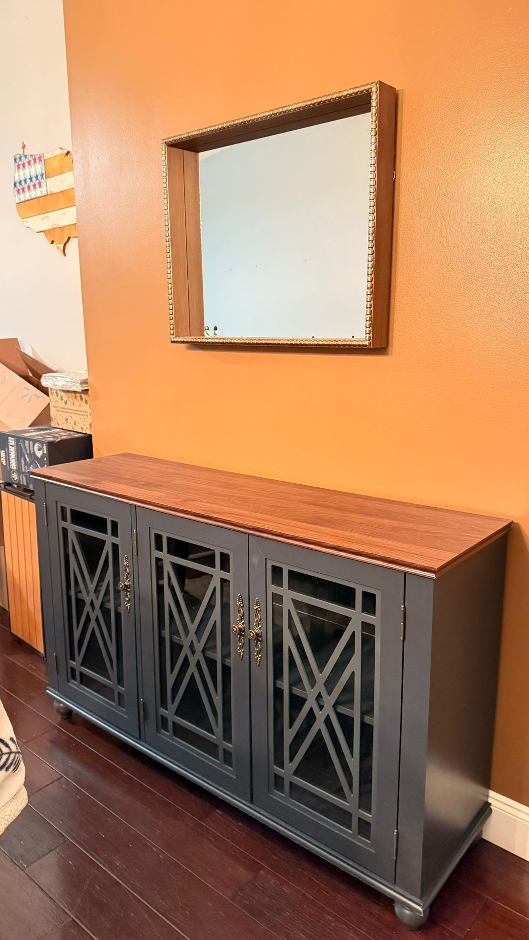 Elegant Sideboard & Mirror Set – Classic Modern Style