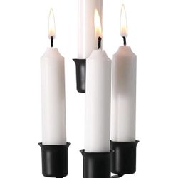 Black Candle Holder For Tall Pillar Candles