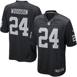 Raiders Woodson black men’s jersey in 3x