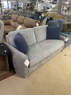 Grey Sleeper Sofa with Queen Mattress