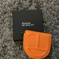 Orange  Telfar  Wallet 