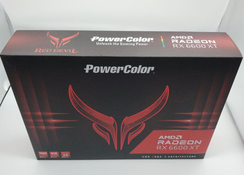 PowerColor Red Devil AMD Radeon RX 6600 XT Gaming Graphics Card with 8GB GDDR6 Memory - New In hand