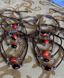 HANDMADE By Marele22 Adjustable Huayruro Seed  Bracelets $5 Each 🍀