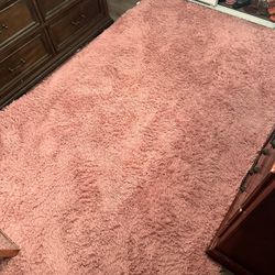 Pink Shaggy Rug