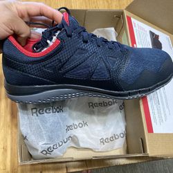 Reebok Men Steel Toe Athletic Work Shoes Size 8