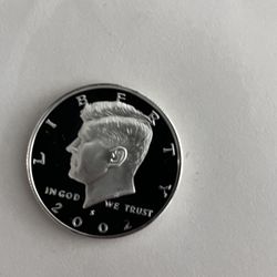 Silver 2001 Kennedy Proof Half Dollar 