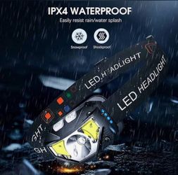 Headlamp Flashlight, Super Lightweight & Bright LED Mini USB Rechargeable