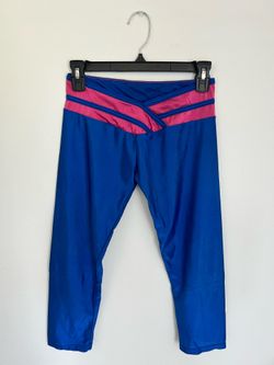 Vintage Low Rise Asymmetrical waistband Active Workout Yoga Capri Pant